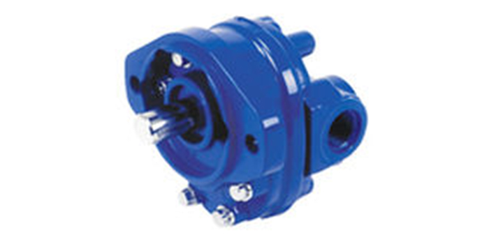 Moteur hydraulique bleu foncé